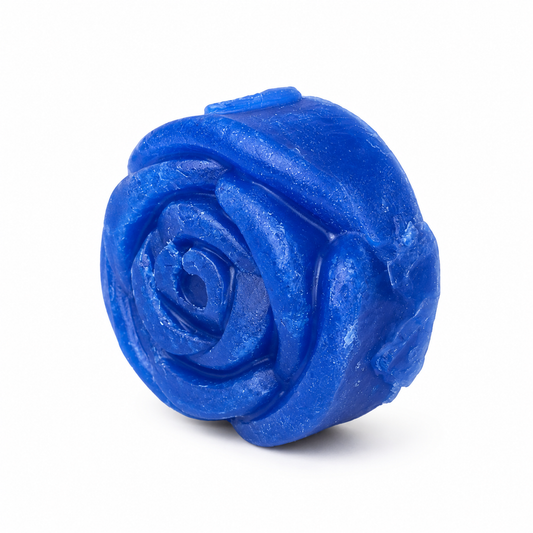 Savon au Nila Bleu en Forme de Fleur – Soin Marocain