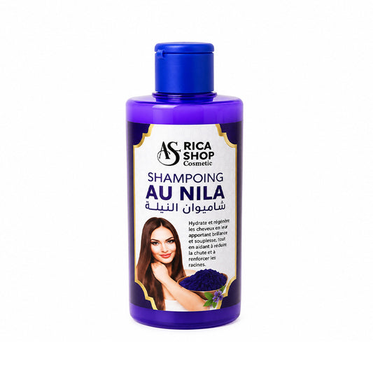 Shampoing au Nila Bleu 1 Litre – Soin Capillaire Marocain