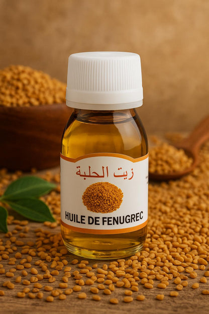 Huile de Fenugrec du Maroc – Soin Naturel pour Cheveux et Peau