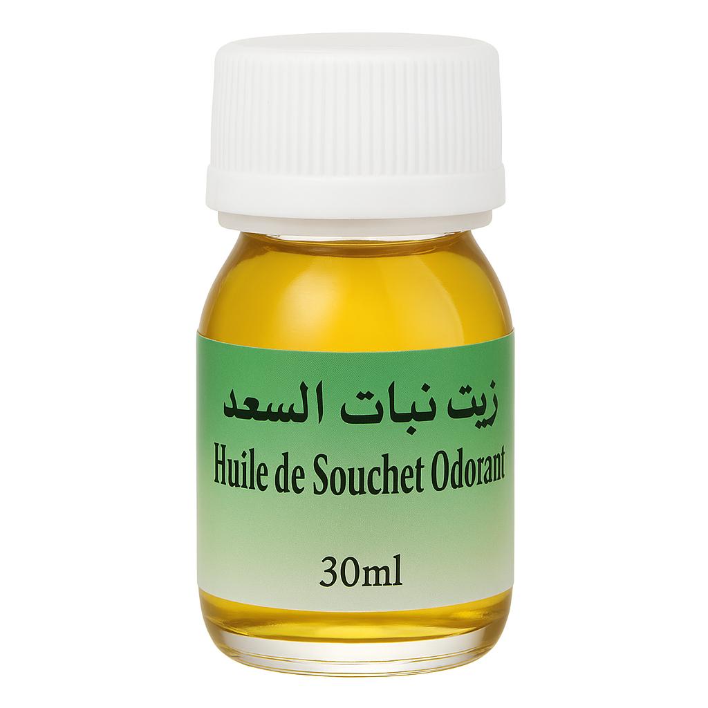 Huile de Souchet Naturelle 30ml – Soin Peau & Cheveux