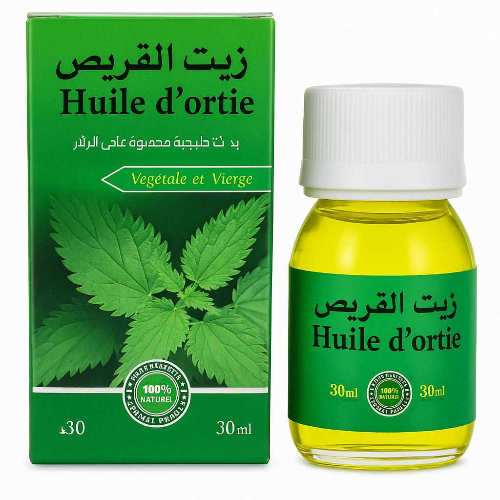 Huile d’Ortie Naturelle 30ml – Soin pour Peau & Cheveux