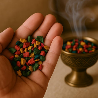 Bakhoor Sarghina Colorée - Natürlicher Weihrauch aus Marokko - Aromatisches Harz 100g - Calligonum Comosum