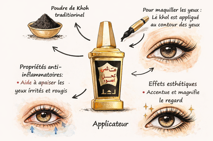 Aplicador de Khôl con Khôl - Origen: Marruecos