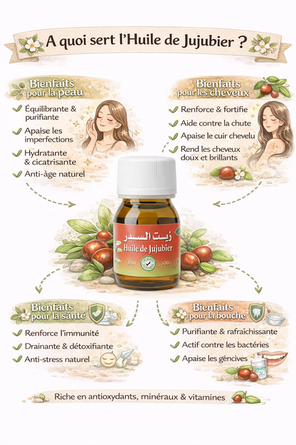 Aceite de Azufaifo 30 ml - Aceite natural para la piel y el cabello