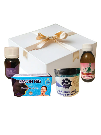 Geschenkset Natural Beauty : Aufhellende und nährende Pflege für Haut und Haare